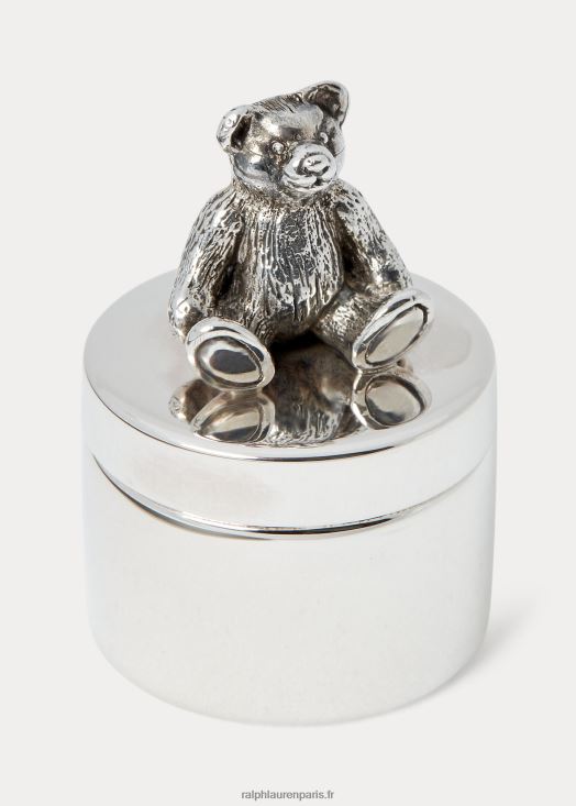 boîte à dents ours en argent sterling 46T60T8116 bébé Ralph Lauren argent