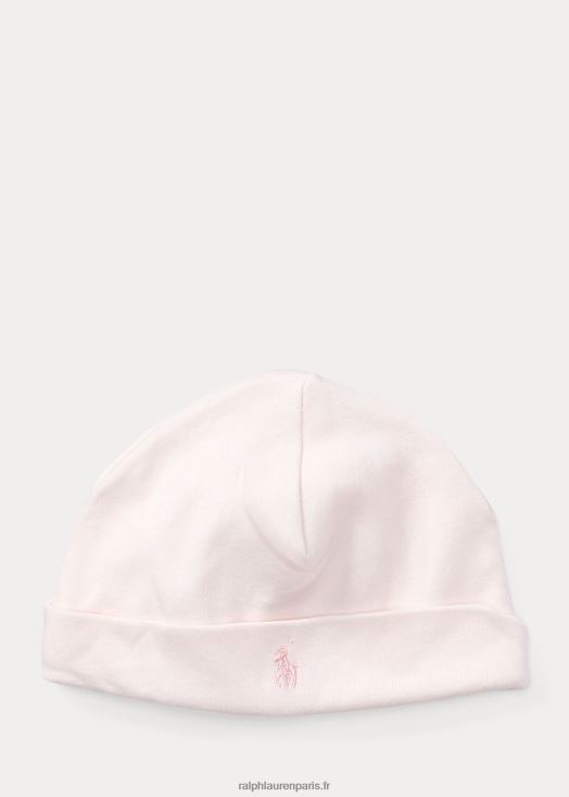 chapeau de coton 46T60T8022 bébé Ralph Lauren rose délicat