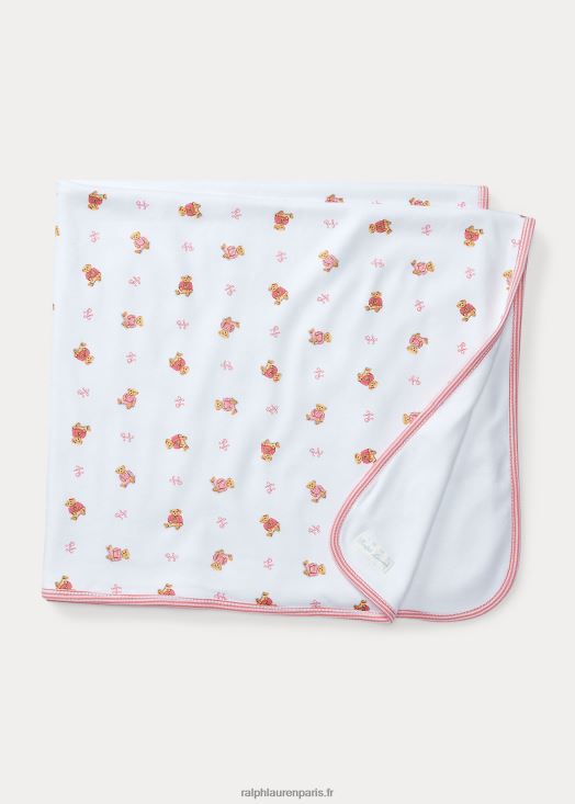 couverture réversible ours polo 46T60T8080 bébé Ralph Lauren multi