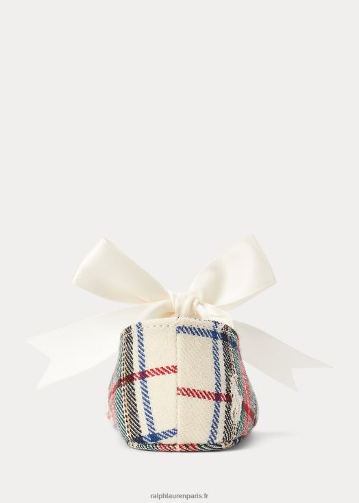Pantoufles briley en coton à carreaux 46T60T8346 bébé Ralph Lauren