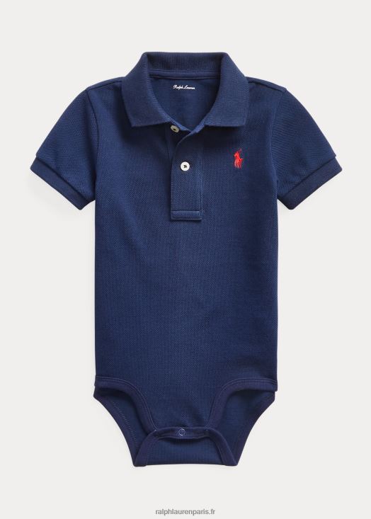 body polo en maille de coton 46T60T10008 bébé Ralph Lauren marine de newport