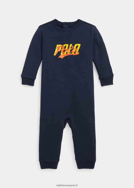 combinaison polaire à logo 46T60T8172 bébé Ralph Lauren marine de croisière
