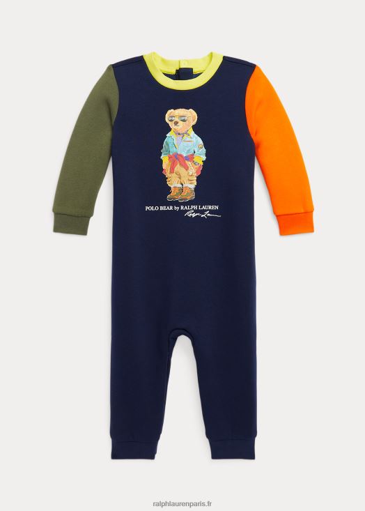 combinaison polaire ours polo 46T60T8171 bébé Ralph Lauren croisière marine multi - Cliquez sur l'image pour la fermer