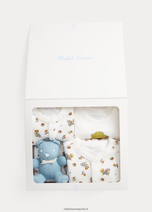 coffret cadeau 5 pièces en coton polo bear 46T60T7829 bébé Ralph Lauren ours de jardin garçon