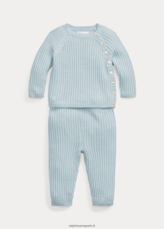 ensemble pull et pantalon en coton 46T60T7785 bébé Ralph Lauren bleu alpin - Cliquez sur l'image pour la fermer
