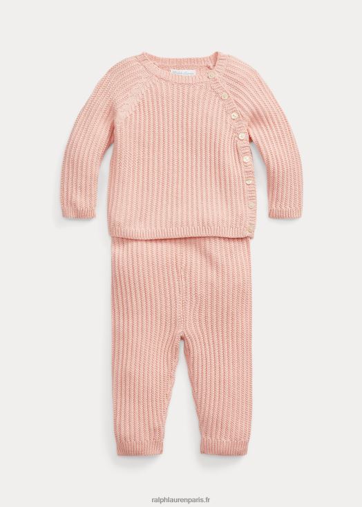 ensemble pull et pantalon en coton 46T60T7793 bébé Ralph Lauren rose pâle - Cliquez sur l'image pour la fermer