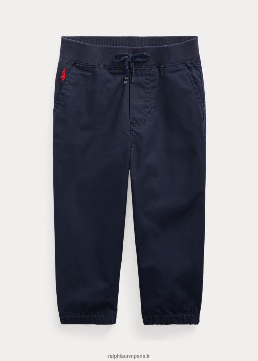 pantalon chino stretch 46T60T7971 bébé Ralph Lauren marine de newport