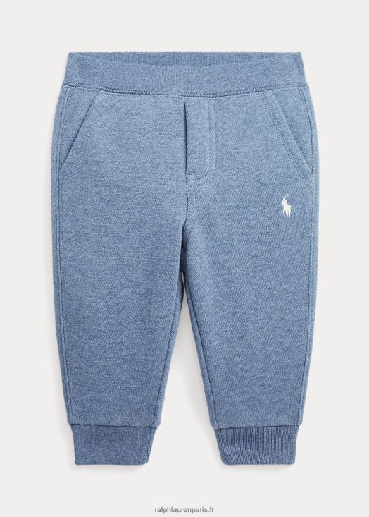 pantalon de jogging en molleton 46T60T8310 bébé Ralph Lauren peintres bleu chiné