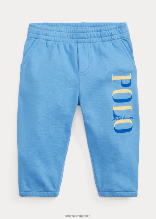 pantalon de jogging en molleton à logo 46T60T8311 bébé Ralph Lauren bleu de l'île du port