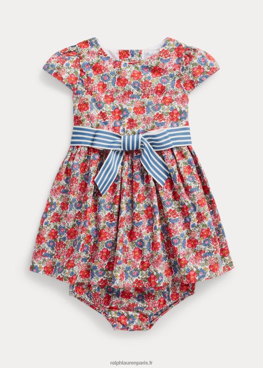 robe et bloomer en popeline de coton à fleurs 46T60T8240 bébé Ralph Lauren fleurs de camden - Cliquez sur l'image pour la fermer