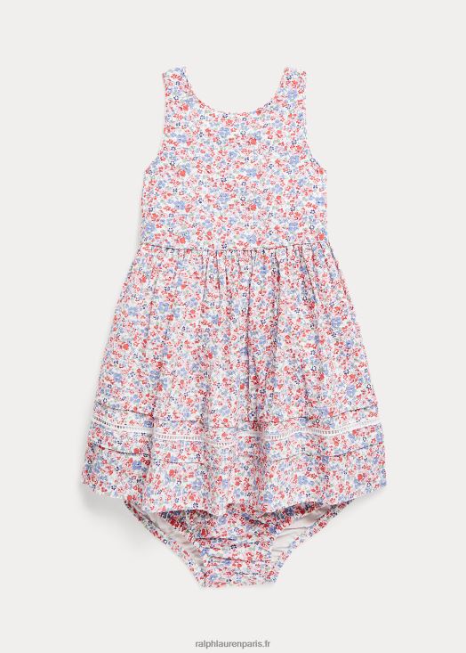 robe et bloomer en seersucker fleuri 46T60T8246 bébé Ralph Lauren tyler floral