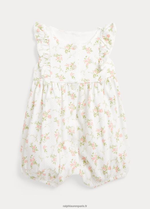 short à bulles en coton interlock fleuri 46T60T10020 bébé Ralph Lauren ne m'oublie pas floral