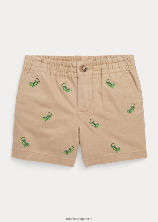 short chino stretch polo prepster 46T60T8285 bébé Ralph Lauren kaki vintage