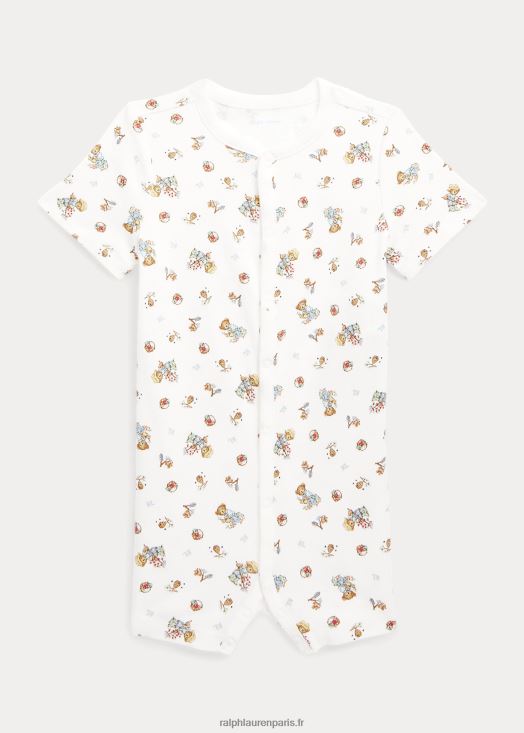 short en coton à bulles polo bear 46T60T10018 bébé Ralph Lauren multicolore blanc