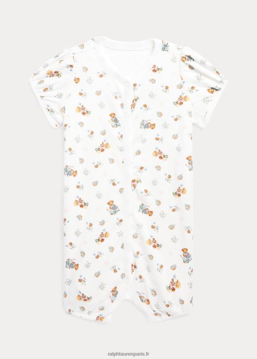 short en coton à bulles polo bear 46T60T7675 bébé Ralph Lauren ours de jardin
