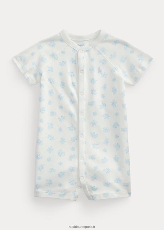 short en interlock de coton à imprimé ours 46T60T8150 bébé Ralph Lauren