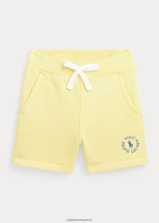 short polaire à logo big pony 46T60T7924 bébé Ralph Lauren jaune bristol