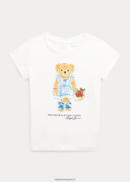 t-shirt en jersey de coton polo bear 46T60T7873 bébé Ralph Lauren névis