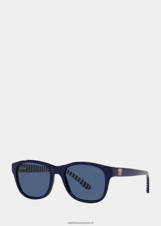 lunettes de soleil polo ours 46T60T6296 enfants Ralph Lauren bleu marine brillant