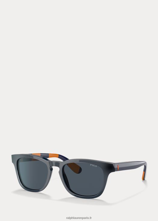 lunettes de soleil rayées 46T60T6268 enfants Ralph Lauren bande brillante bleu/orange