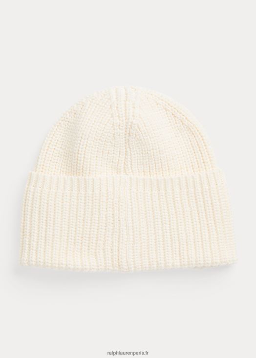 bonnet en coton à point de cardigan 46T60T7626 enfants Ralph Lauren crème de club