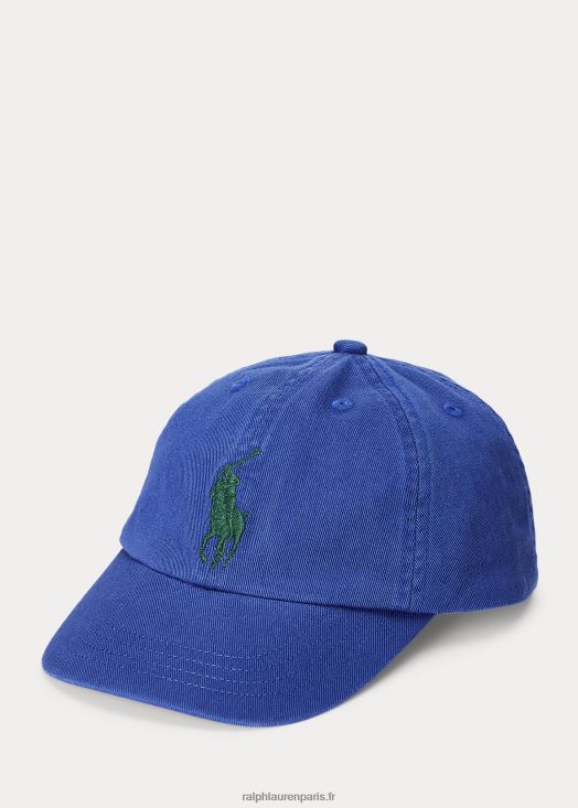 casquette de baseball chino big pony 46T60T5933 enfants Ralph Lauren yacht bleu