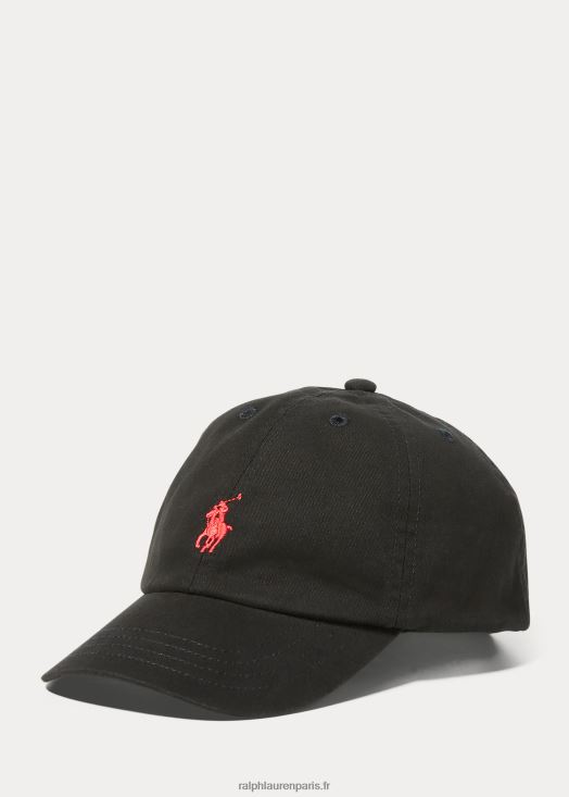 casquette de baseball chino en coton 46T60T5955 enfants Ralph Lauren noir