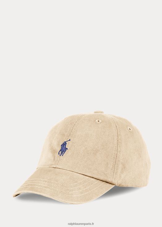 casquette de baseball chino en coton 46T60T5956 enfants Ralph Lauren kaki