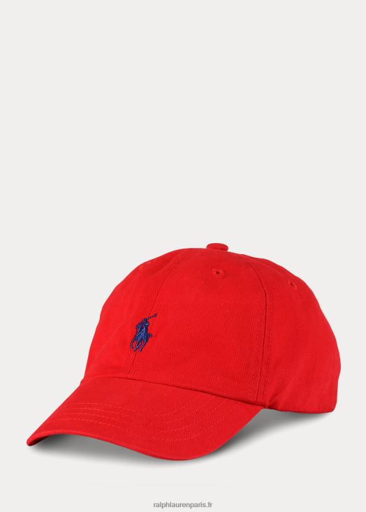 casquette de baseball chino en coton 46T60T6320 enfants Ralph Lauren rl 2000 rouge