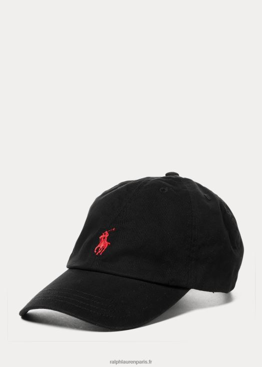 casquette de baseball chino en coton 46T60T6323 enfants Ralph Lauren noir