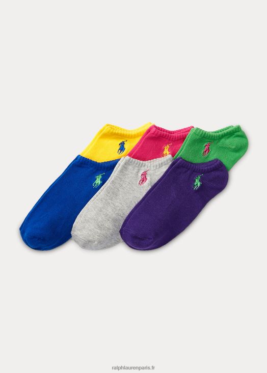 Lot de 6 paires de chaussettes invisibles 46T60T6949 enfants Ralph Lauren multi