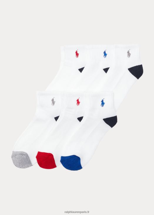 lot de 6 paires de socquettes 46T60T6327 enfants Ralph Lauren blanc