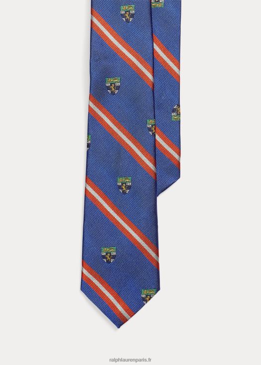 cravate club en reps de soie 46T60T6192 enfants Ralph Lauren Royal