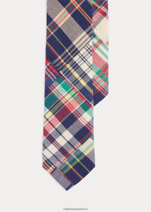 cravate en madras de coton à carreaux 46T60T5835 enfants Ralph Lauren multi