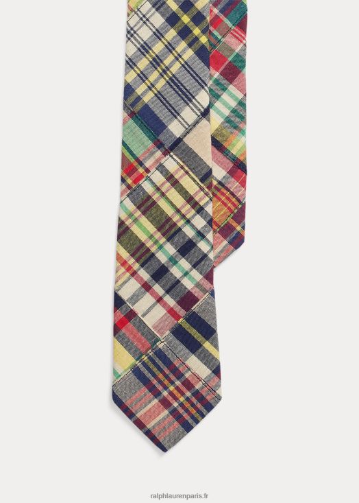 cravate en madras de coton à carreaux 46T60T6193 enfants Ralph Lauren multi