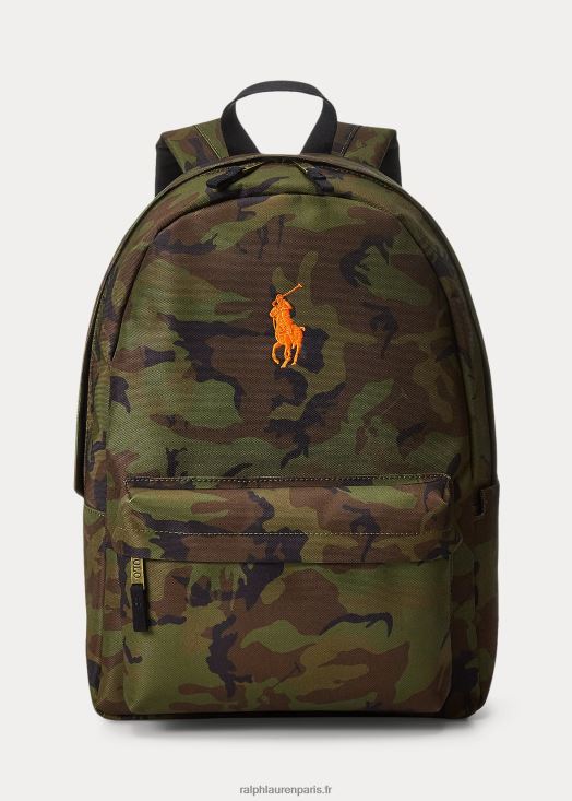 grand sac à dos polo poney 46T60T6252 enfants Ralph Lauren camouflage multiple