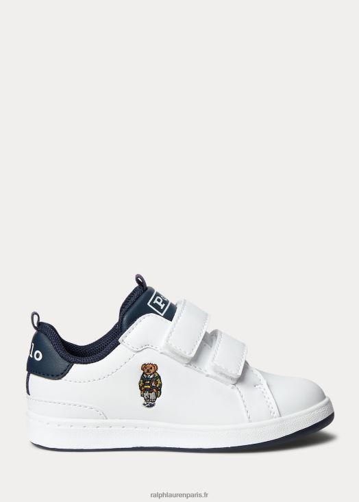 baskets polo bear court ez en similicuir 46T60T6697 enfants Ralph Lauren