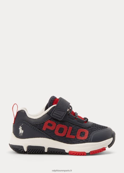 baskets ps en maille tech racer 46T60T6339 enfants Ralph Lauren marine