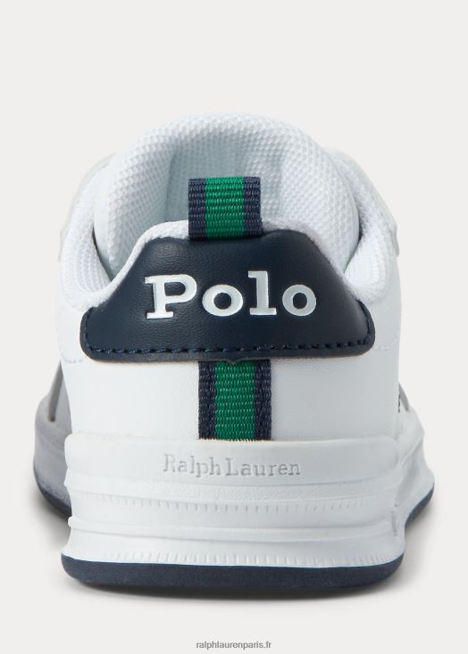 espadrilles à enfiler Heritage Court II 46T60T6336 enfants Ralph Lauren blanc