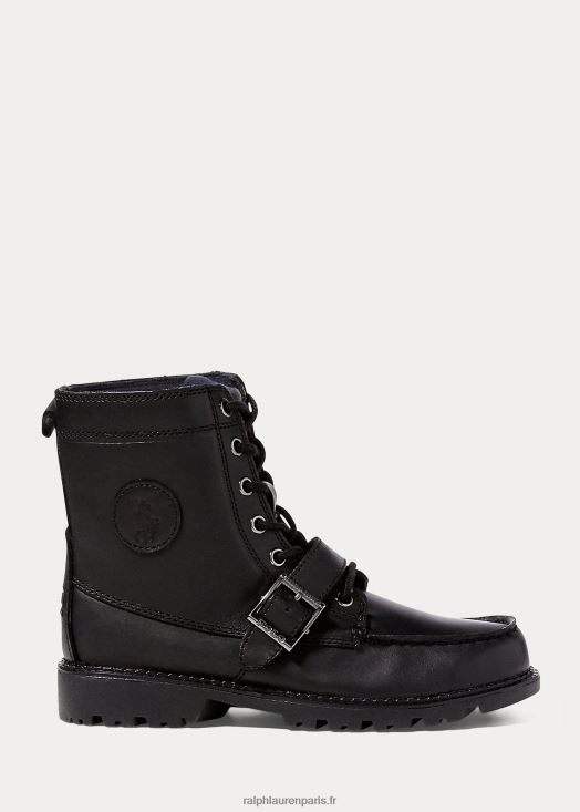 bottes ranger hi ii en cuir 46T60T6382 enfants Ralph Lauren Cuir noir
