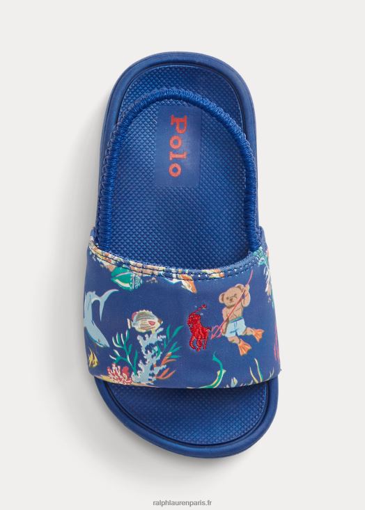 toboggan ours polo cayson 46T60T6344 enfants Ralph Lauren imprimé ours bleu