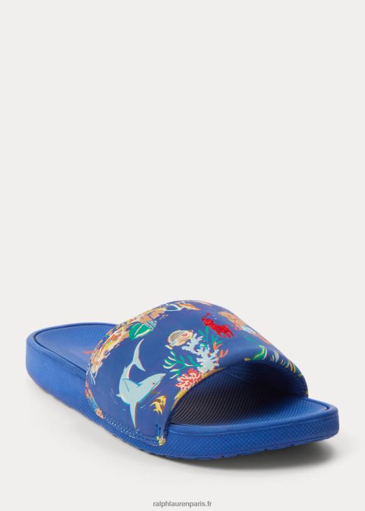 toboggan ours polo cayson 46T60T9879 enfants Ralph Lauren imprimé ours bleu