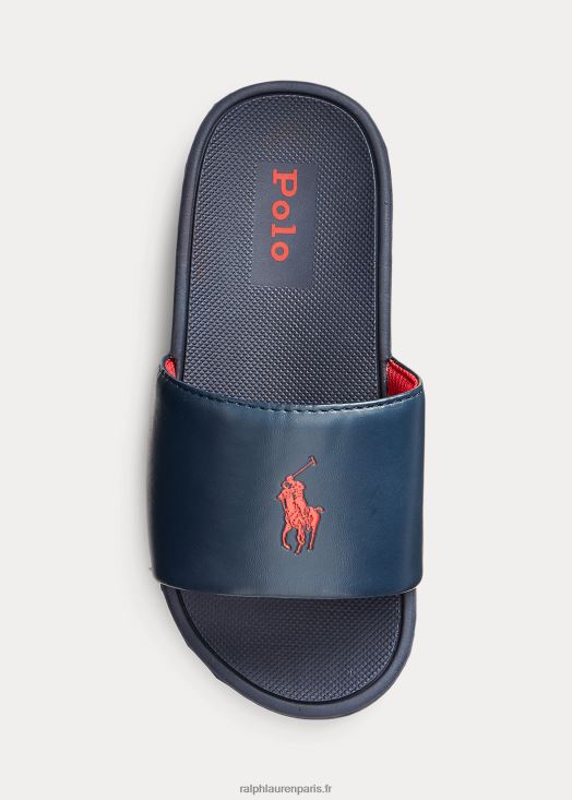 toboggan poney cayson polo 46T60T9890 enfants Ralph Lauren marine avec rouge