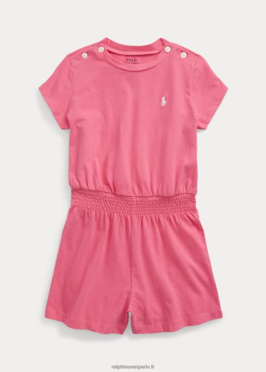 barboteuse en jersey de coton 46T60T7357 enfants Ralph Lauren rose du désert