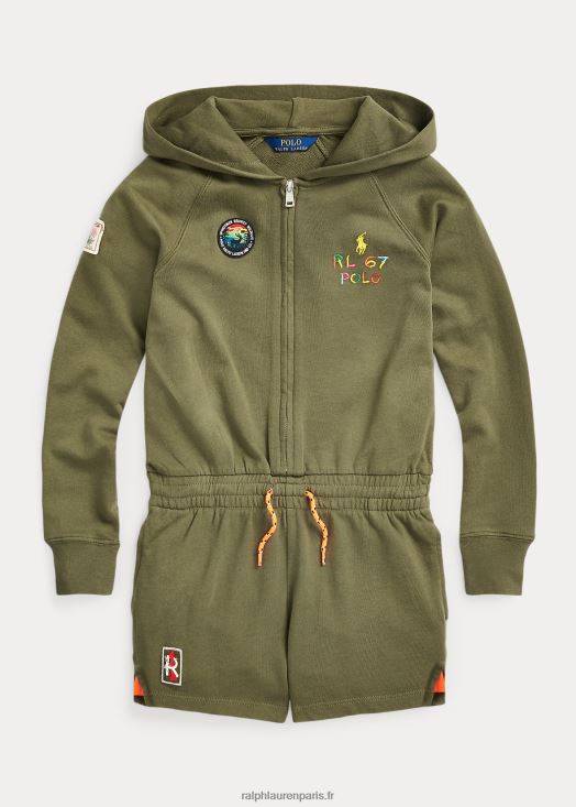 barboteuse spa en éponge à patchs extérieurs 46T60T7108 enfants Ralph Lauren sauge noire