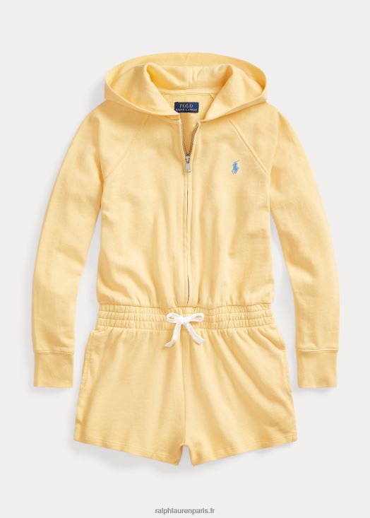 barboteuse spa à manches longues en molleton éponge 46T60T7183 enfants Ralph Lauren maïs jaune