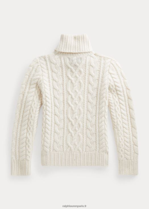 pull à col roulé en laine mélangée aran 46T60T7509 enfants Ralph Lauren