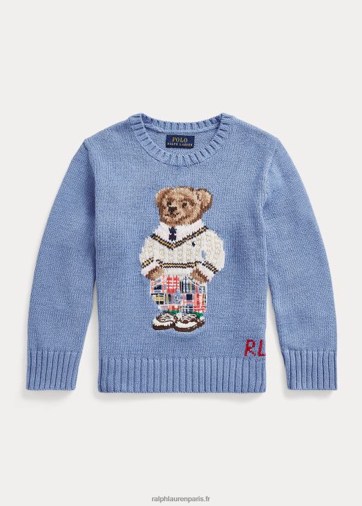 pull en coton polo ours 46T60T5779 enfants Ralph Lauren ours preppy royal doux
