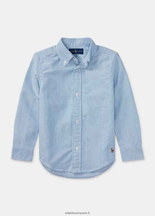 chemise d'uniforme blake en coton oxford 46T60T5960 enfants Ralph Lauren bsr bleu