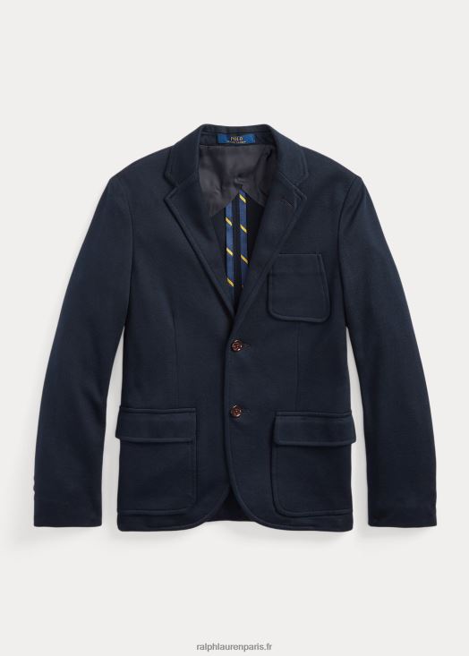 manteau sport en maille de coton 46T60T6265 enfants Ralph Lauren marine rl